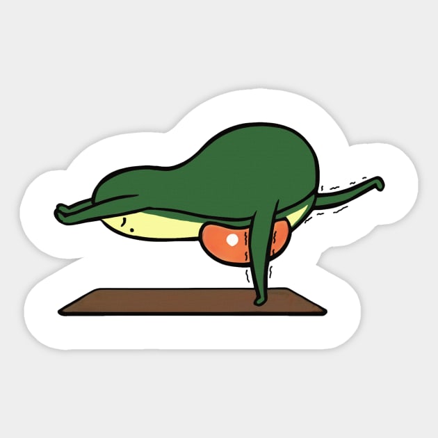 Funny yoga pose Sticker by MasutaroOracle